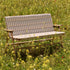 Outdoor Market Folding Sofa | beige with red stripes