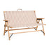 Outdoor Market Folding Sofa | beige with red stripes