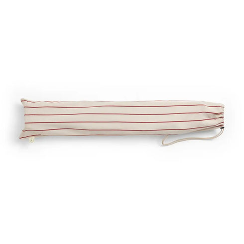 Outdoor Market Folding Chair | beige with red stripes