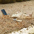 Outdoor Market Folding Chair | black with white stripes