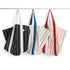Outdoor Market Picnic Bag | black with beige stripes