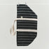 Outdoor Market Picnic Bag | black with beige stripes