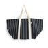 Outdoor Market Picnic Bag | black with beige stripes