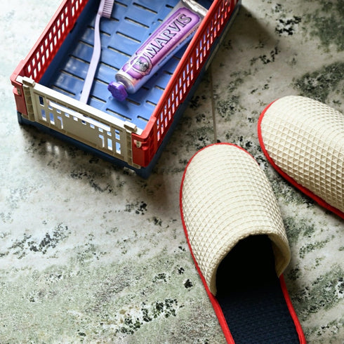 Waffle Slippers | cream, multi