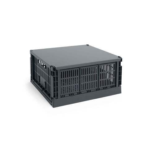 Lid Colour Crate large Square | charcoal