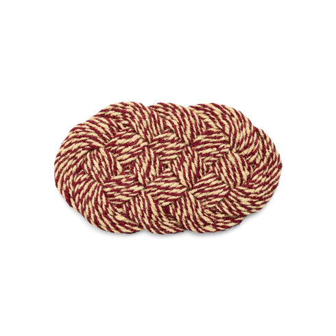 Fussmatte Coco | bordeaux & white