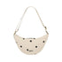 Halbmondtasche Andrea | pois ecru