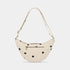 Halbmondtasche Andrea | pois ecru