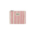 Pouch Lou gestreift | rosa, rot, ecru