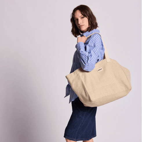 Tasche Cobas Claude | tressage ecru