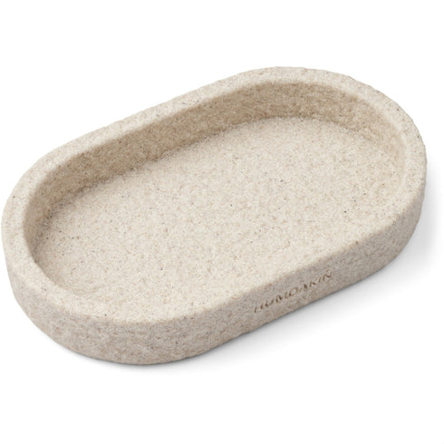 Sandstein Tablett oval | 15x25cm