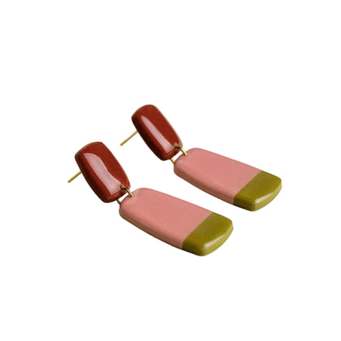 Ohrringe Juna | Burgundy
