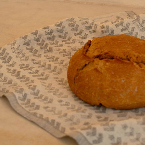 Geschirrtuch Ruusu x hvittrask | white-grey