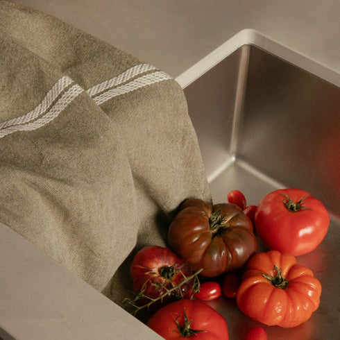 Geschirrtuch Venla | olive-white