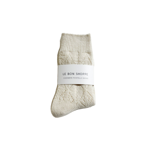 Kaschmir Pointelle Socken