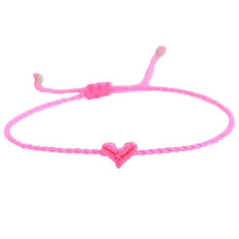 Armband Herz mini | neon-pink