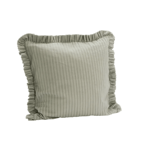 Kissenbezug mit Ruffles (50x50) | eucalyptus