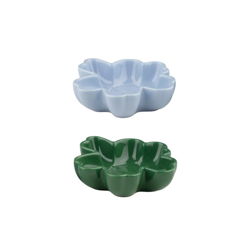 2er Set Unikko Bowl | blau, grün