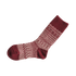 Woll Socken Jacquard Muster | wine