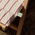 Outdoor Market Folding Chair | beige with red stripes