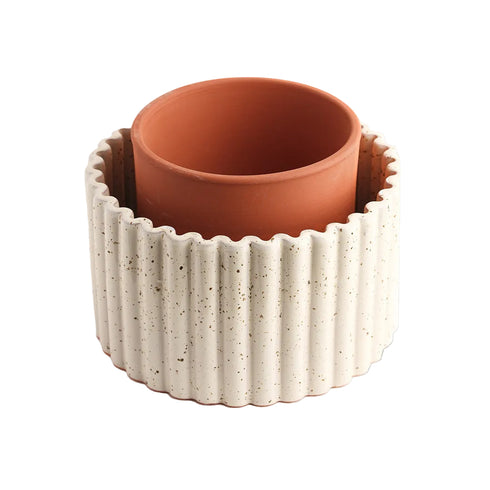 Selbstbewässernder Topf Paula M | creme