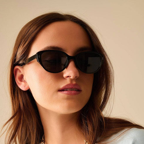 Sonnenbrille | cat-eye schwarz