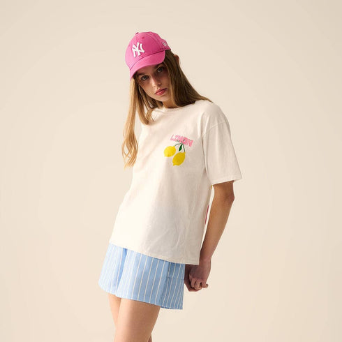 T-Shirt | weiss mit Zitronen