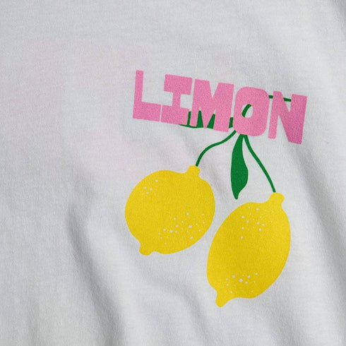 T-Shirt | weiss mit Zitronen