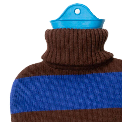 Wärmflasche | blau, braun
