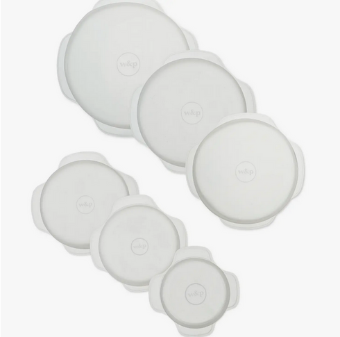 6-er Set wiederverwendbare Silikondeckel