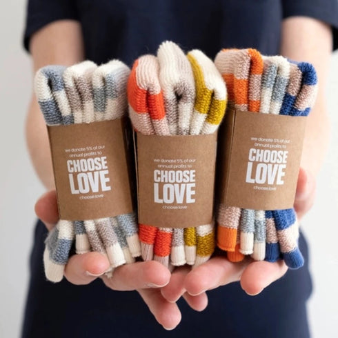 3er Set Spültuch Frotte gestreift | Kobalt, Aqua, Orange