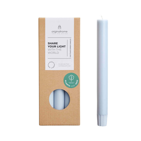 10er Set Dinner-Kerzen | sky