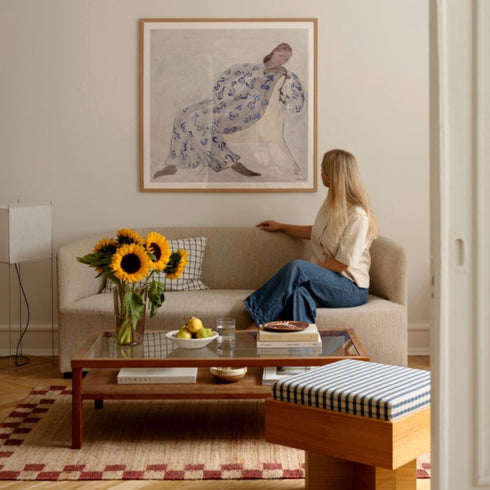 Gerahmter Kunstdruck Rose - Sofia Lind | 50x50cm