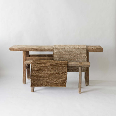 Sumak Hanf Teppich schwarz | 3 Grössen