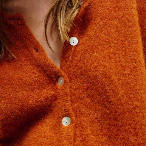 Cardigan Vitow | kupfer meliert