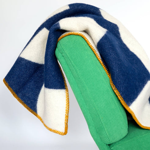 Wolldecke 135x185cm | Deko navy