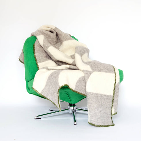 Wolldecke 135x185cm | Deko grau