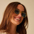 Ovale Sonnenbrille | semi transparent gelb
