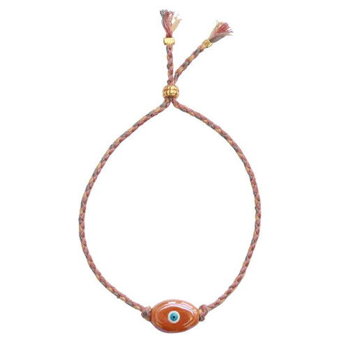 Glücksarmband Evil Eye | coral