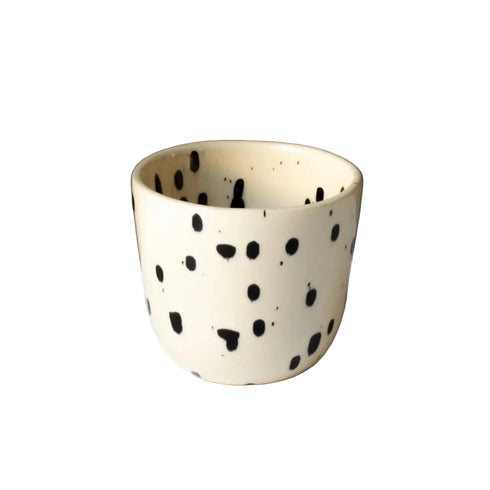 Becher 200ml | black dots