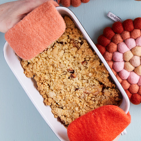 Filz Topflappen | burgundy