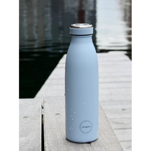 Edelstahl Trinkflasche - powder blue | verschiedene Grössen
