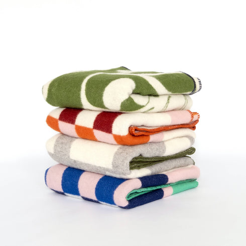 Wolldecke 135x185cm | Deko grau