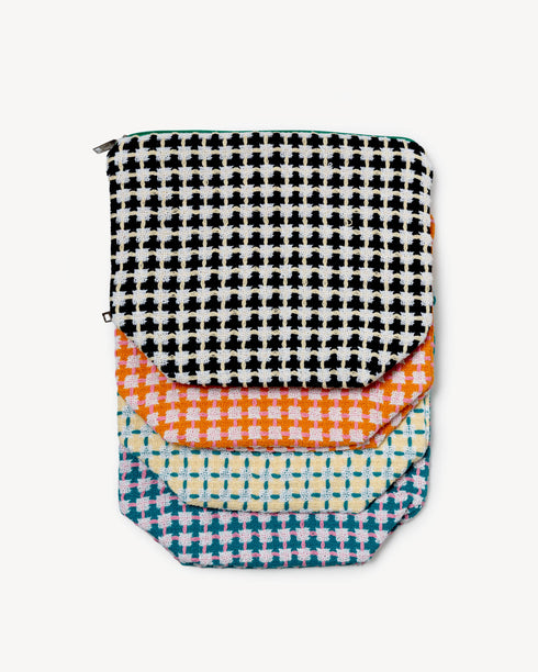 Wash Bag 100% Baumwolle | navy & gelb