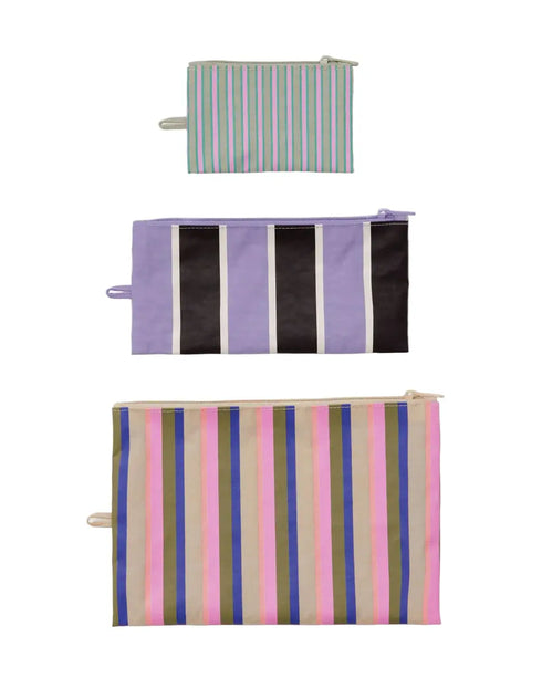 Flat Pouch | candy shop stripes
