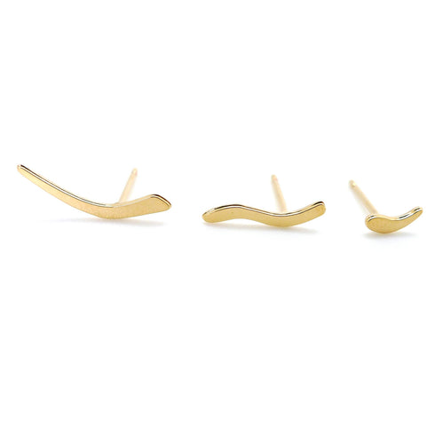 3er Set Ohrstecker | mini Wave