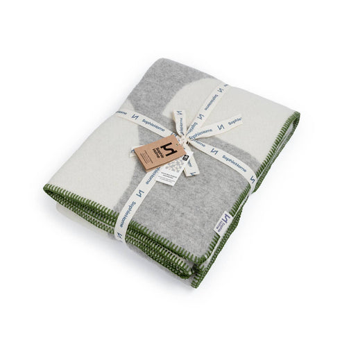 Wolldecke 135x185cm | Deko grau