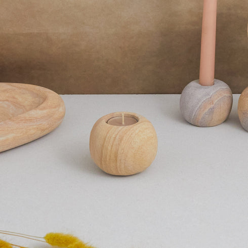 Kerzenhalter Sandstein | Teelicht