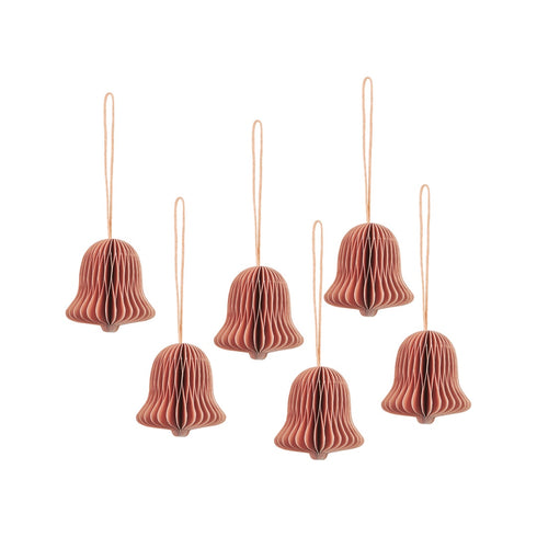 Papier Ornamente Glöckchen | dusty pink