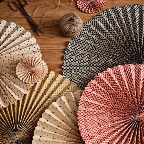 Papier Ornamente Stella Rosetta S | natur, grün